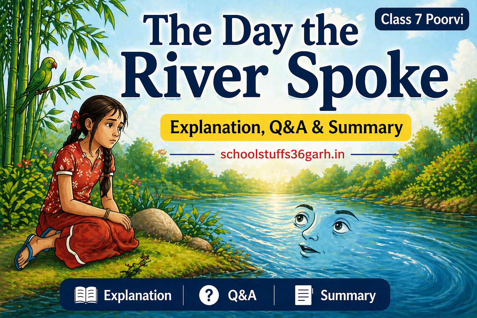 The Day the River Spoke Class 7 Poorvi – Explanation, Q&A & Summary