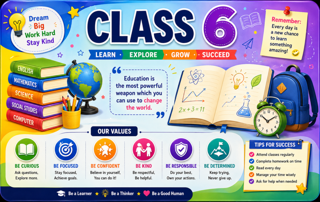 CLASS 6 - SCHOOLSTUFFS36GARH