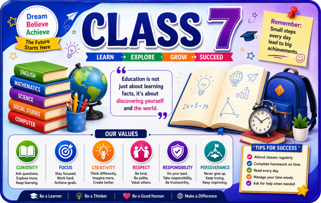 CLASS 7 - SCHOOLSTUFFS36GARH