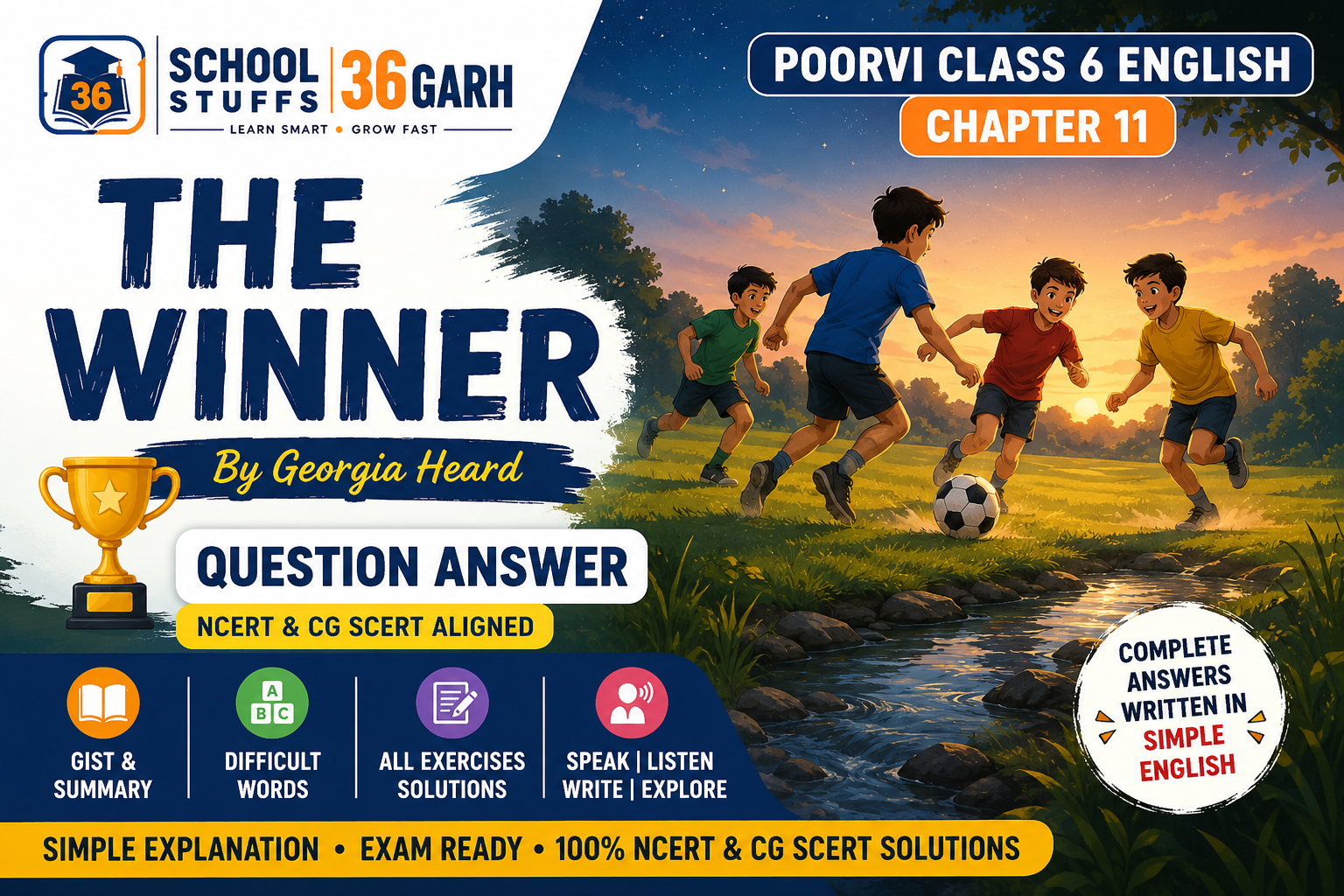 THE WINNER - SCHOOL STUFFS 36 GARH